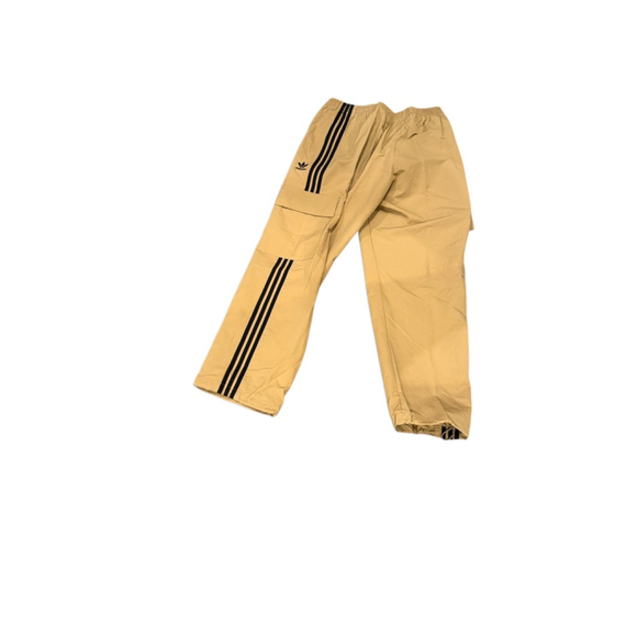 Men's Adidas Cargo Pants M Brown with Black Stripes - Picture 3 of 4